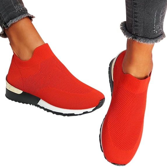Gealkoca Breathable Women Sneakers Stylish Casual Workout Shoes for Running and Walking Stretch Cloth Women's Summer Comfortable Casual Shoes