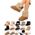thumbnail image 1 of Gealkoca Furry Winter Boots for Women Snow Ankle Boot Pull On Fuzzy Comfortable Walking Shoes Winter Warm Shoes Round Toe Thick Sole Casual Boots, 1 of 9