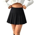 thumbnail image 1 of Gealkoca High Waisted Pleated Tennis Skirts for Women A-Line Short Mini Basic Skirt Summer Casual Solid Color Golf Skirt Lightweight Workout Skirt, 1 of 6