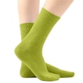 thumbnail image 1 of Gealkoca Kids Classics Crew Socks Boy Girls Athletic Breathable Casual Socks Children's Solid Color Straight-leg Stockings Mid-calf Socks 5-13 Years, 1 of 5
