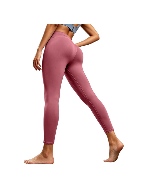 No Front Seam Workout Leggings for Women High Waisted Soft Yoga Pants Butt Lifting Stretch Pants for Gym Running Sports Daily Active Wear