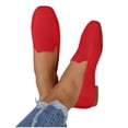 thumbnail image 1 of Gealkoca Women's Breathable Knit Square Toe Slip On Flat Loafers Lightweight Non-Slip Soft Sole Casual Walking Shoes Comfortable Ballet Flats Shoes, 1 of 7