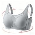 thumbnail image 1 of Gealkoca Women's Full Support Underwire Sports Bra Full Coverage Coolcomfort T Shirt Unlined Bra Womens Mesh Push Up Bras Everyday Bra, 1 of 8