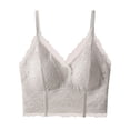 thumbnail image 1 of Gealkoca Women's Lace Bralettes Bras Unlined Wireless Comfortable Everyday Bra Women V Neck Unlined Basic Everyday Wirefree Lingerie Unpadded, 1 of 6