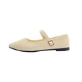 thumbnail image 1 of Gealkoca Women's Mary Jane Flat with Buckle Strap Soft Ballet Flats Comfortable Dressy Slip On Dressy Shoes Work Flats Office Shoes Pointed Toe Flats, 1 of 6