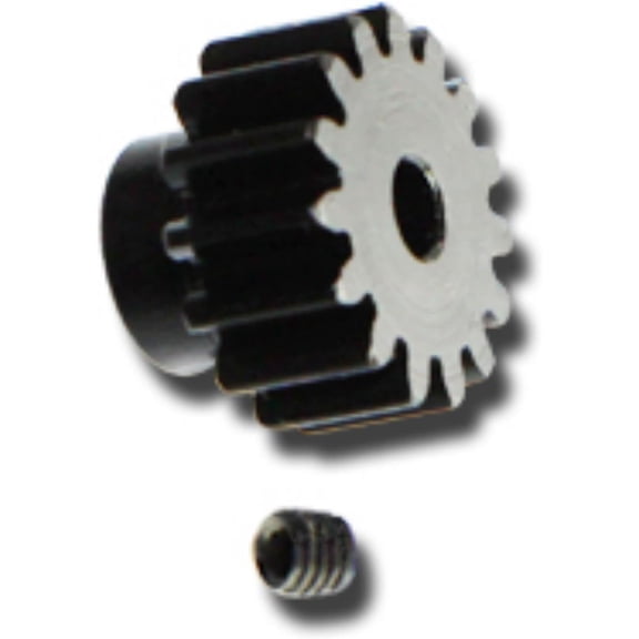 Gear,-15-T-Pinion-(32-P)-(Mach.-Steel)/Set-Screw Compatible with 1/10 General RC Car Upgrade Parts