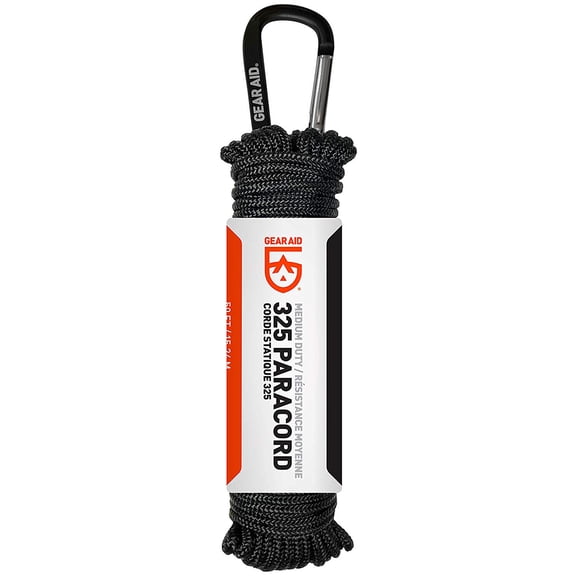 Gear Aid 325 Paracord 50 ft. Utility Line - Black