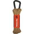 thumbnail image 1 of Gear Aid 50 ft. Heavy Duty Fire Strand 550 Paracord with Carabiner - Coyote, 1 of 5