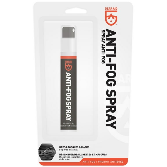 GEAR AID Anti-Fog Spray, Clear, 0.5oz Defog Goggles & Masks Fog-Free Instantly