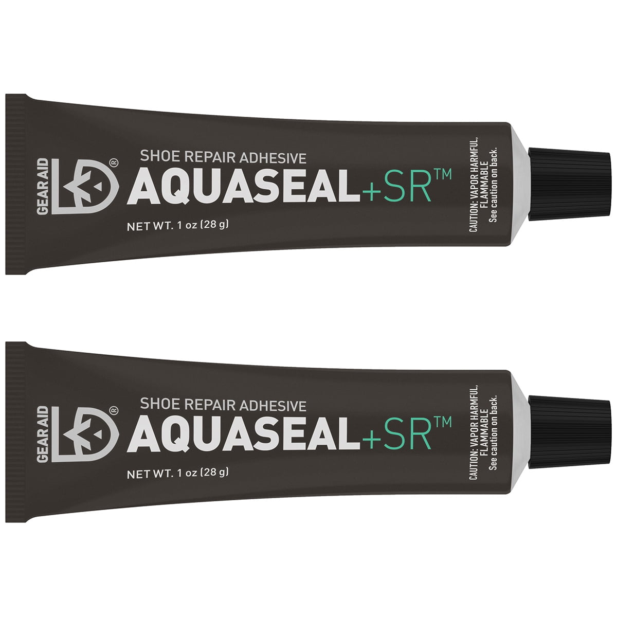 Gear Aid Aquaseal SR Shoe and Boot Repair Adhesive, Clear Glue, 1 oz (2  Pack) & Aquaseal FD Flexible Repair Adhesive for Outdoor Gear and Vinyl,  Clear Glue, 0.75 oz, Model:10110