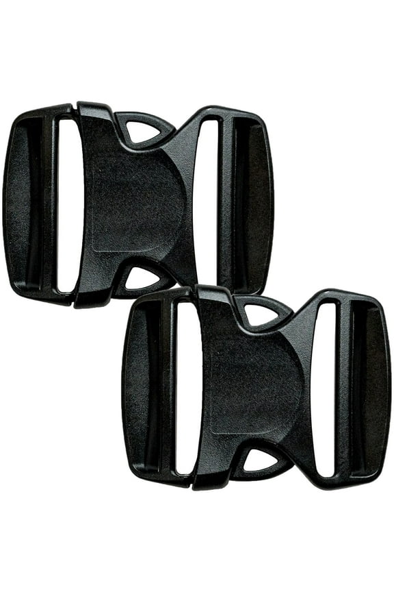 Dual Adjust No-Sew Replacement Buckle 2-Pack - 2"