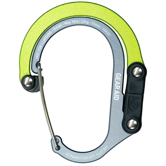 Gear Aid Heroclip Small Hybrid Camping Gear Clip - Nav Green
