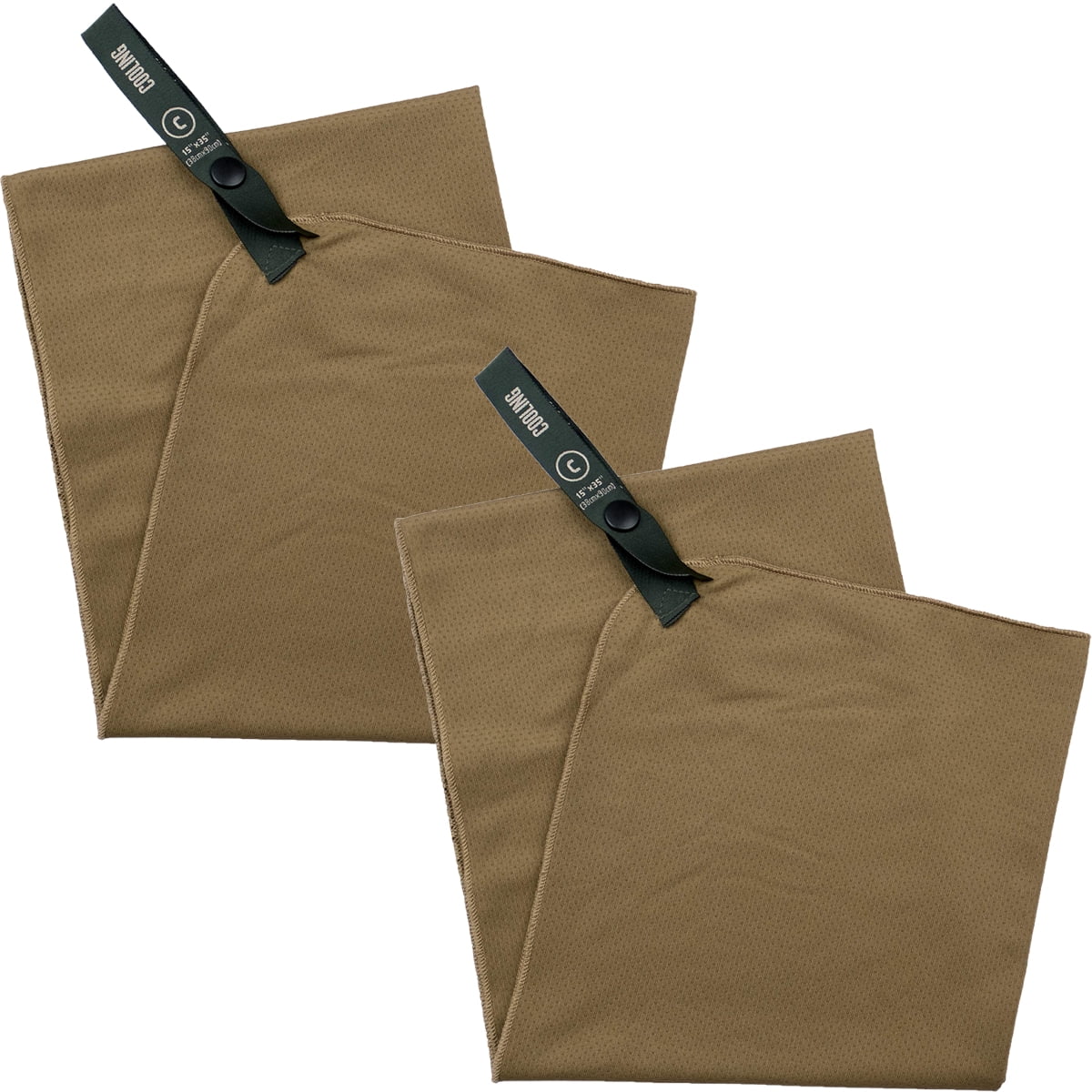 Lot De 2 Serviettes De Refroidissement Tactiques Gear Aid McNett - 15 X 36 Pouces - Couleur Coyote