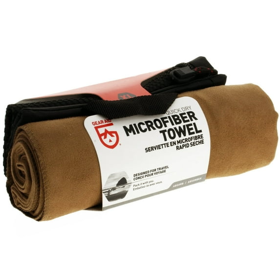 Gear Aid Microfiber Ultra Absorbent Quick Dry Gym Towel - Mocha XL
