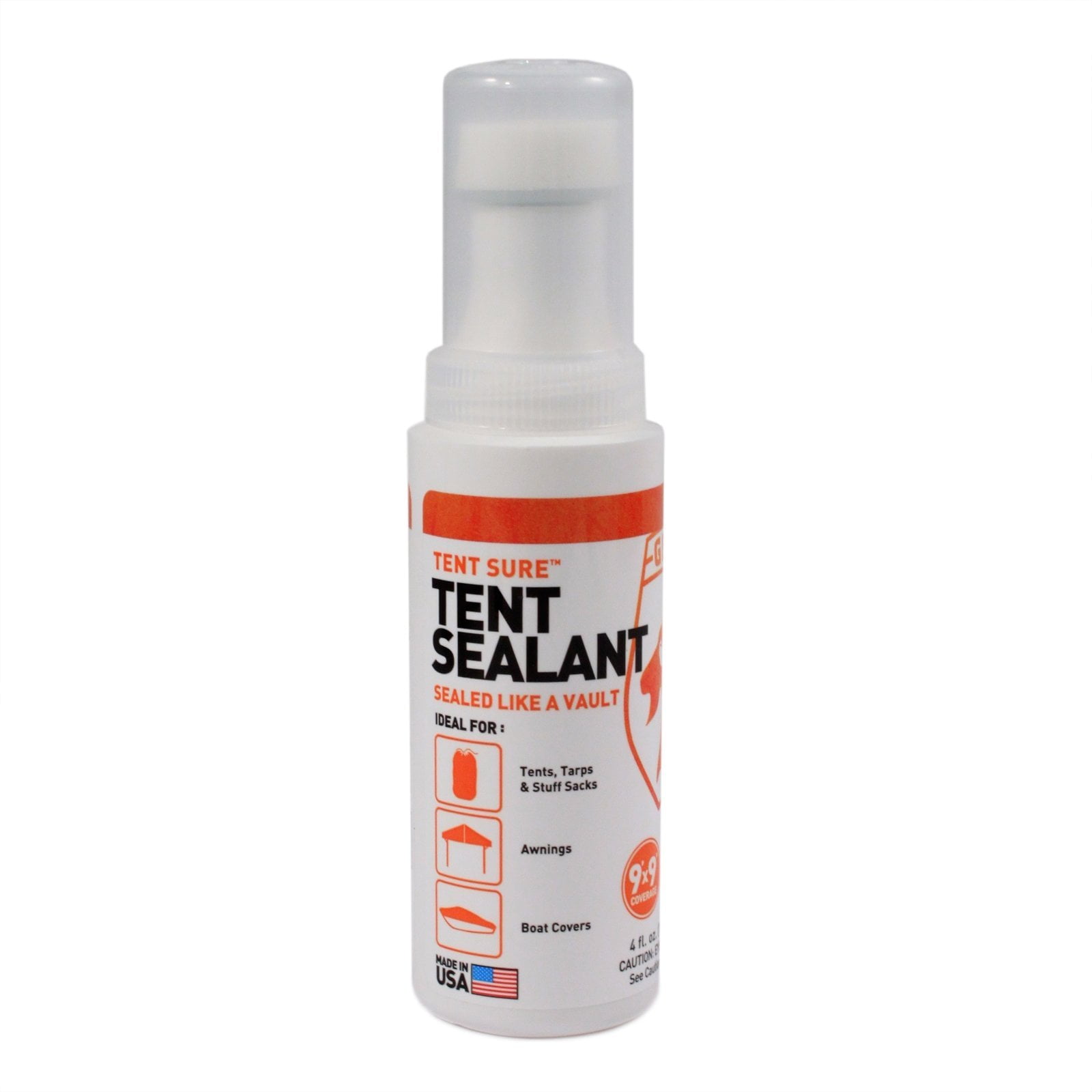 Waterproof sealer top for tents