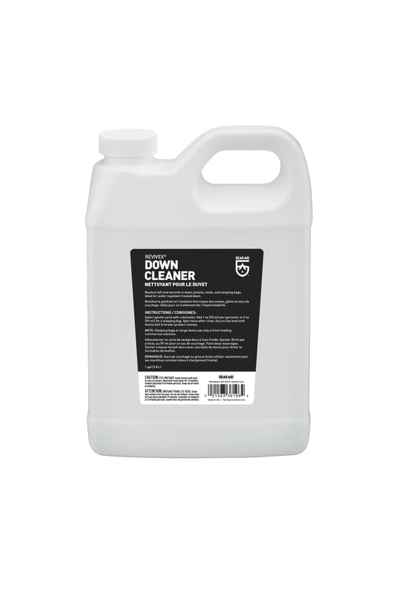 Revivex Down Cleaner Gentle Formula Outerwear Gear Repair 1 Gallon