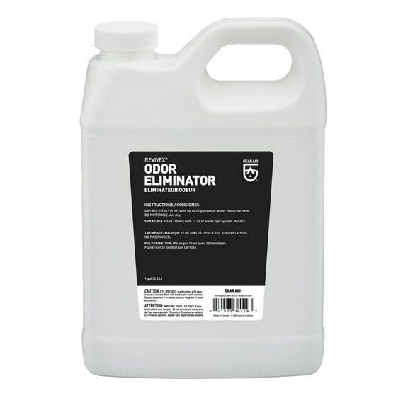 Gear Aid Revivex Odor Eliminator for Tents, Footwear and Sports Gear, 1 Gallon