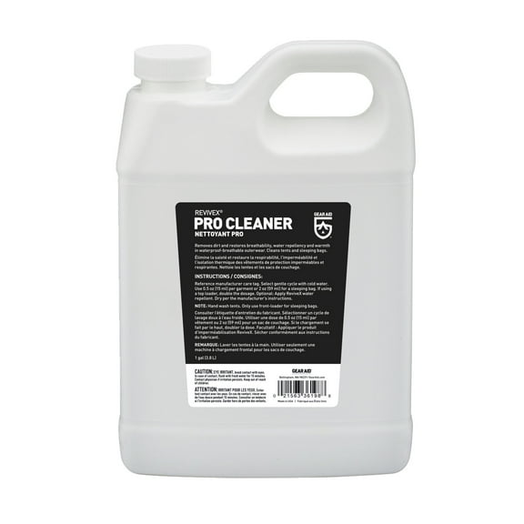 Gear Aid Revivex Pro Cleaner for Synthetic Fabrics Outerwear Repair 1 Gallon