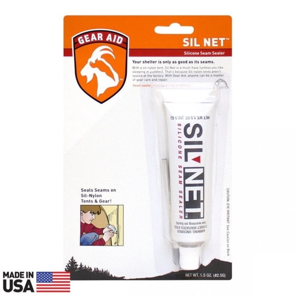 Gear Aid SilNet Silicone Tent Seam Sealer Outdoor Camping Hiking - 1.5 oz Small
