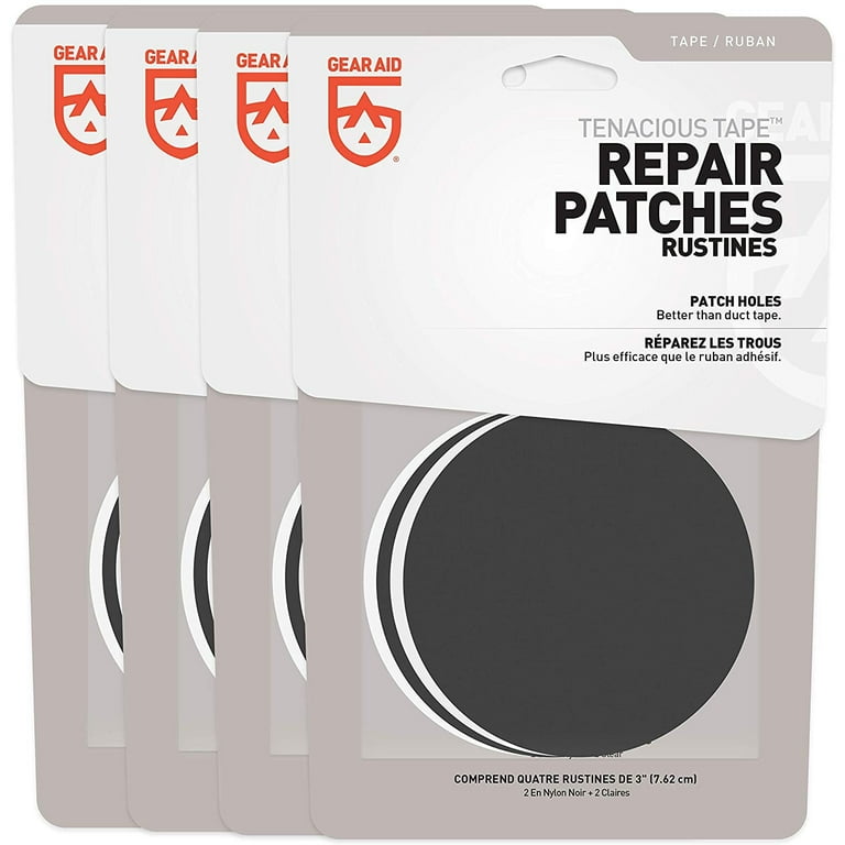 Gear Aid Tenacious Tape Repair Patches for Outdoor Camping Hiking -  Black/Clear 