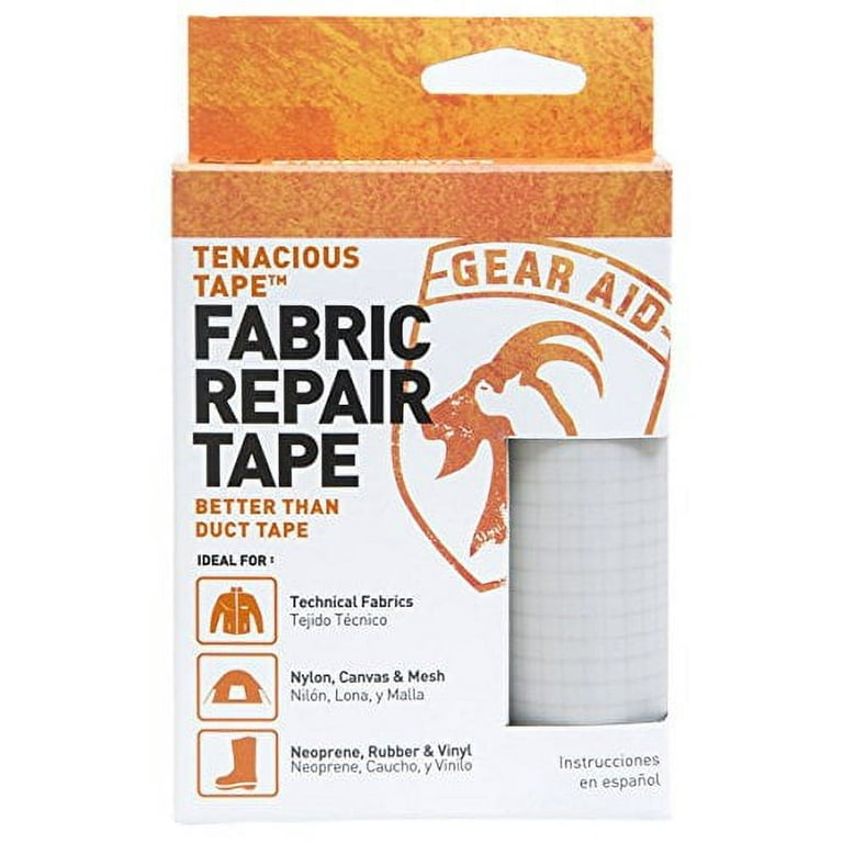 GEAR AID Tenacious Tape Ultra Strong Fabric Repair Tape Platinum