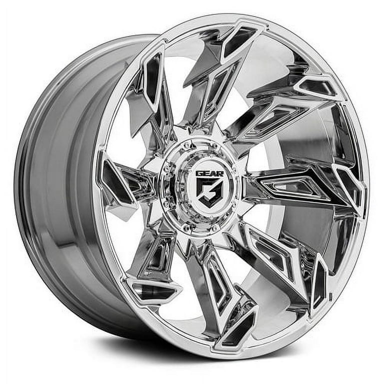 yu✩.* Gear Alloy 752C Slayer Chrome Wheel Rim, 22