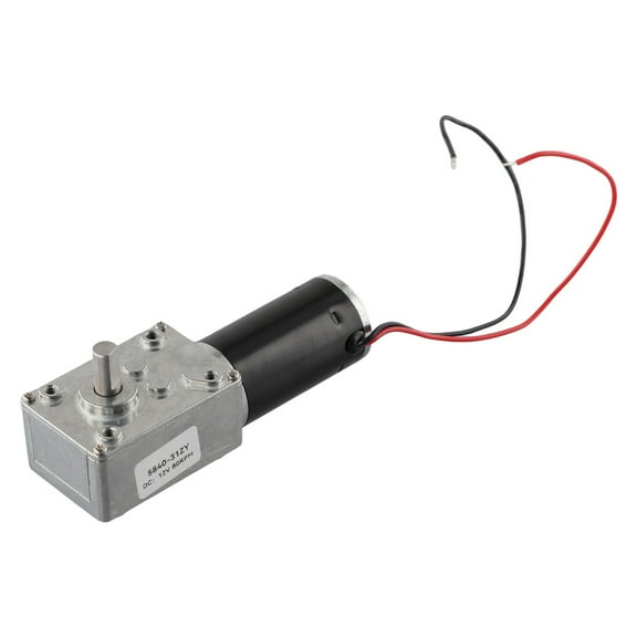 Gear Box Motor Dc 12V 24V High Torque Electric Power Speed Reduce Turbine Worm 12V80Rpm YIWEI