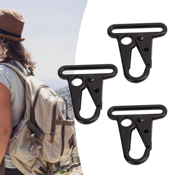 Gear Clips Metal Keyring Buckle  Buckle Sling Clip 10Pcs Enlarged Mouth Clips Keychain Snap Hooks For Outdoor Bag Backpack Molle Webbing Belt