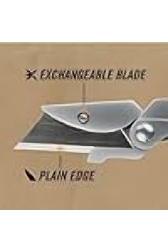 Gear EAB Utility Knife, Clips to Pocket or Keychain with Replaceable Razor Blade for Everyday Carry, EDC Gear with Box Cutter Retractable, Lite