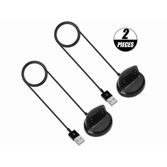 for Gear Fit 2 Charger / Gear Fit 2 Pro Charger (2-Pack) Replacement Charging Dock Cradle for Samsung Gear Fit 2 R360 / Gear Fit 2 Pro R365 Smart Watch