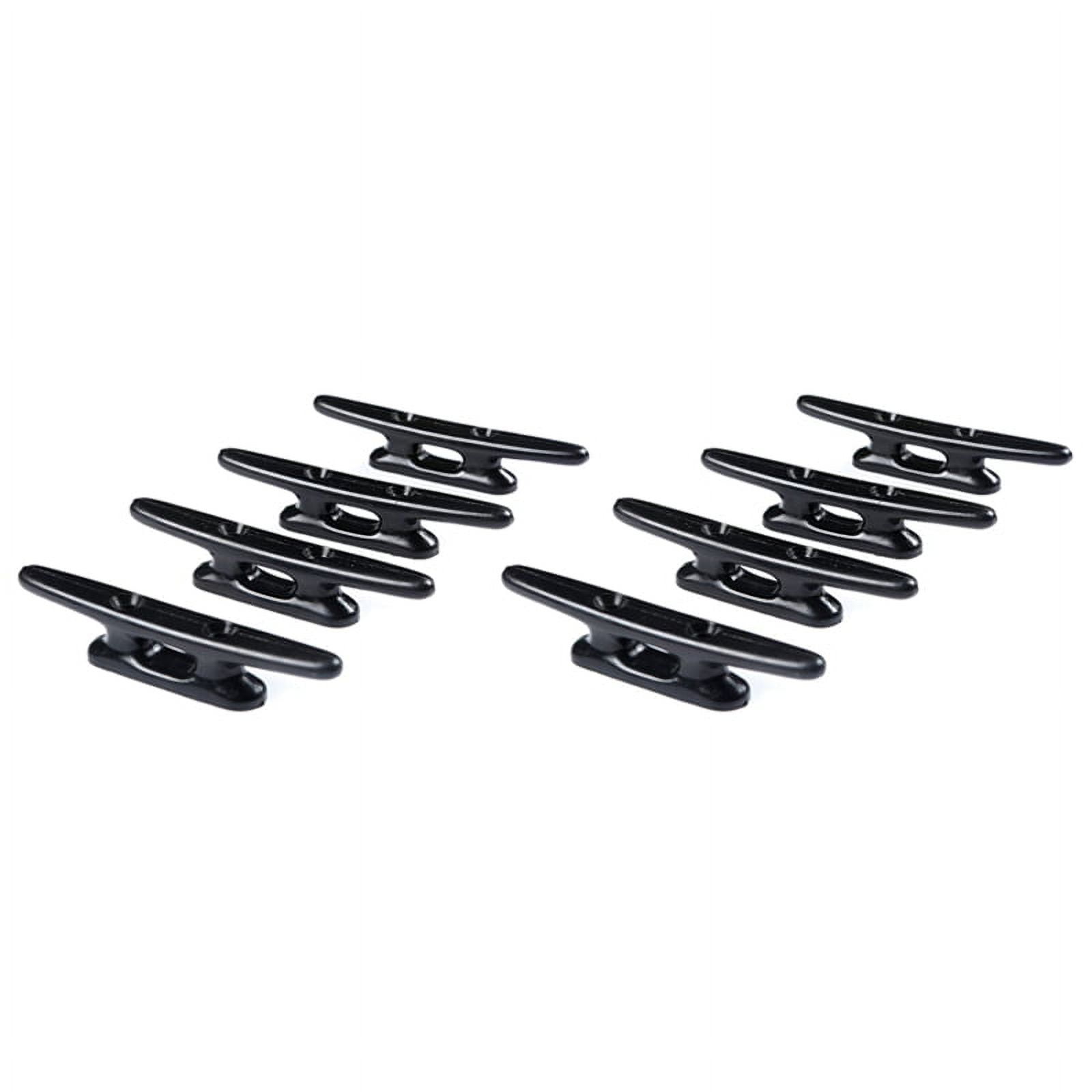 Gear GO Black 4" Nylon Boat Cleats, 8-Pack