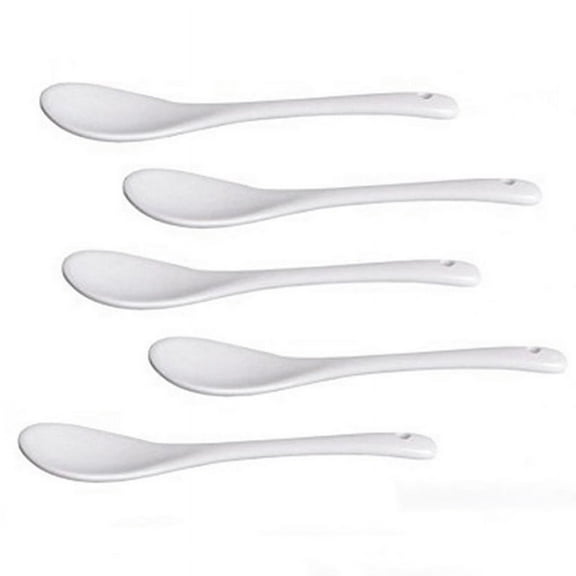 Gear GO Glossy Solid Ceramic Teaspoon (5 Count)