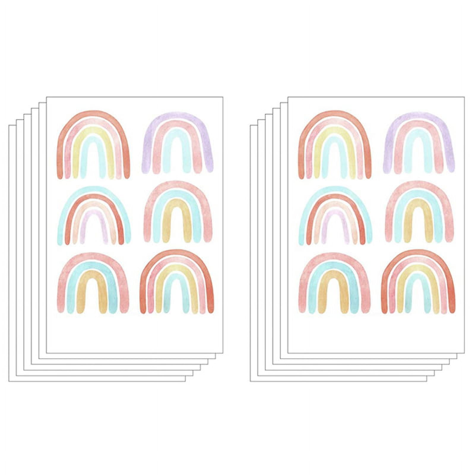 Gear GO Rainbow Bedroom Decor for Girls Colorful Rainbow Wall Decals