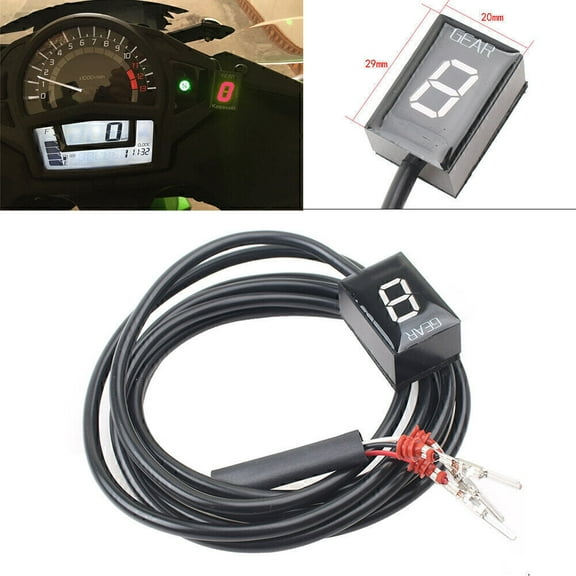 Gear Indicator Red LED Display for Kawasaki Ninja 250 300 Z250 Z800 Motorcycle