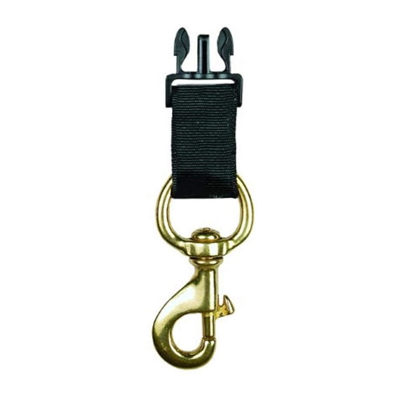 Gear Keeper AC0-0922 Quick Connect II Male Adapter with Brass Bolt Clip