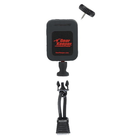 Gear Keeper Fire Microphone Keeper, Lapel Radio Mic Holder - High Temp Mic Retractor for Fire & Rescue, Threaded Stud Mount, Firefighter Accessories