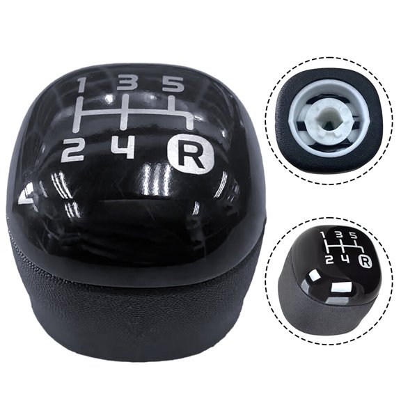 Gear Knob Stick button for for Panda from 2012 - black 5-speed