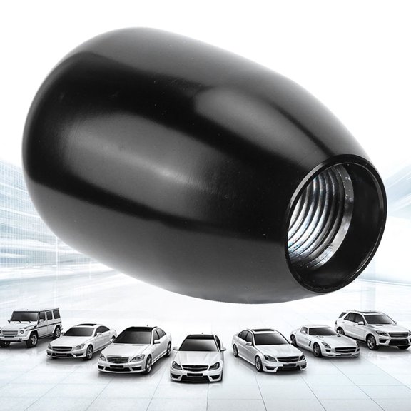 Gear Knob Universal Manual Knob Gear Shift Head Shifter 6 Speed, Made of metal material,sturdy in use, high sensitivity, with 3 plastic adapters for easy installation