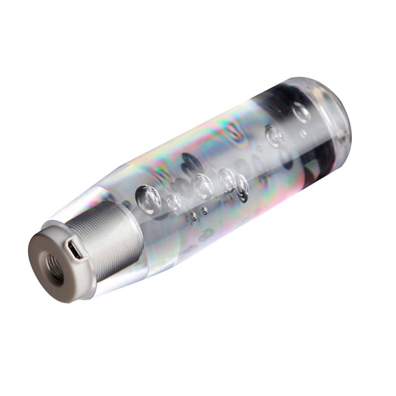 Gear LED Light RGB Shift Knob Stick Crystal Transparent Bubble Gear Shifter10cm/15cm/20cm/25cm/30cm，Multicolor Gradient Shift Knob Universal
