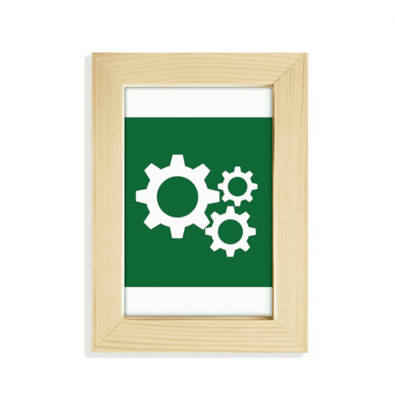Gear Mechanical Physical Structure Desktop Display Photo Frame Picture Art Painting 5x7 inch