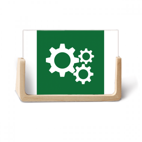 Gear Mechanical Physical Structure Photo Wooden Photo Frame Tabletop Display