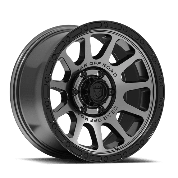 Gear Off Road 760AB 760AB-7858300 17X8.5 6X5.50 (+00) G/A 760AB (HB 106.2) Satin Anthracite with Satin Black Lip A260644
