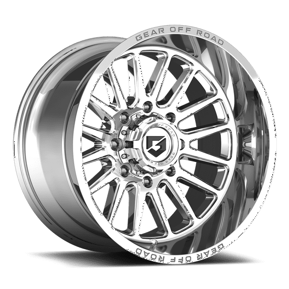 Gear Off Road 764C 764C-2108719 20X10 8X170 (-19) G/A 764C (HB 125.2) Chrome Plated w/ Lip Logo A260739