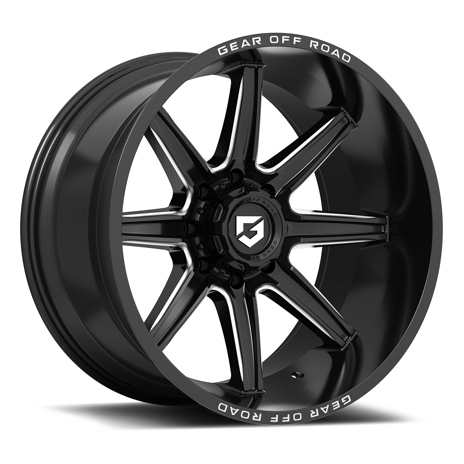 Gear Off Road 765BM 765BM-8906818 18X9 6X135 / 6X5.50 (+18) G/A 765BM (HB 106.2) Gloss Black with Milled Accents & Lip Logo A260819 - image 1 of 3
