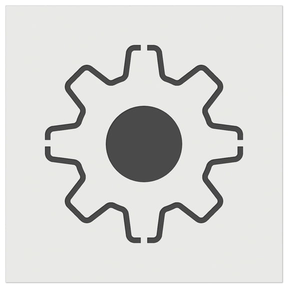Gear Outline DIY Cookie Wall Craft Stencil - 11.5 Inch