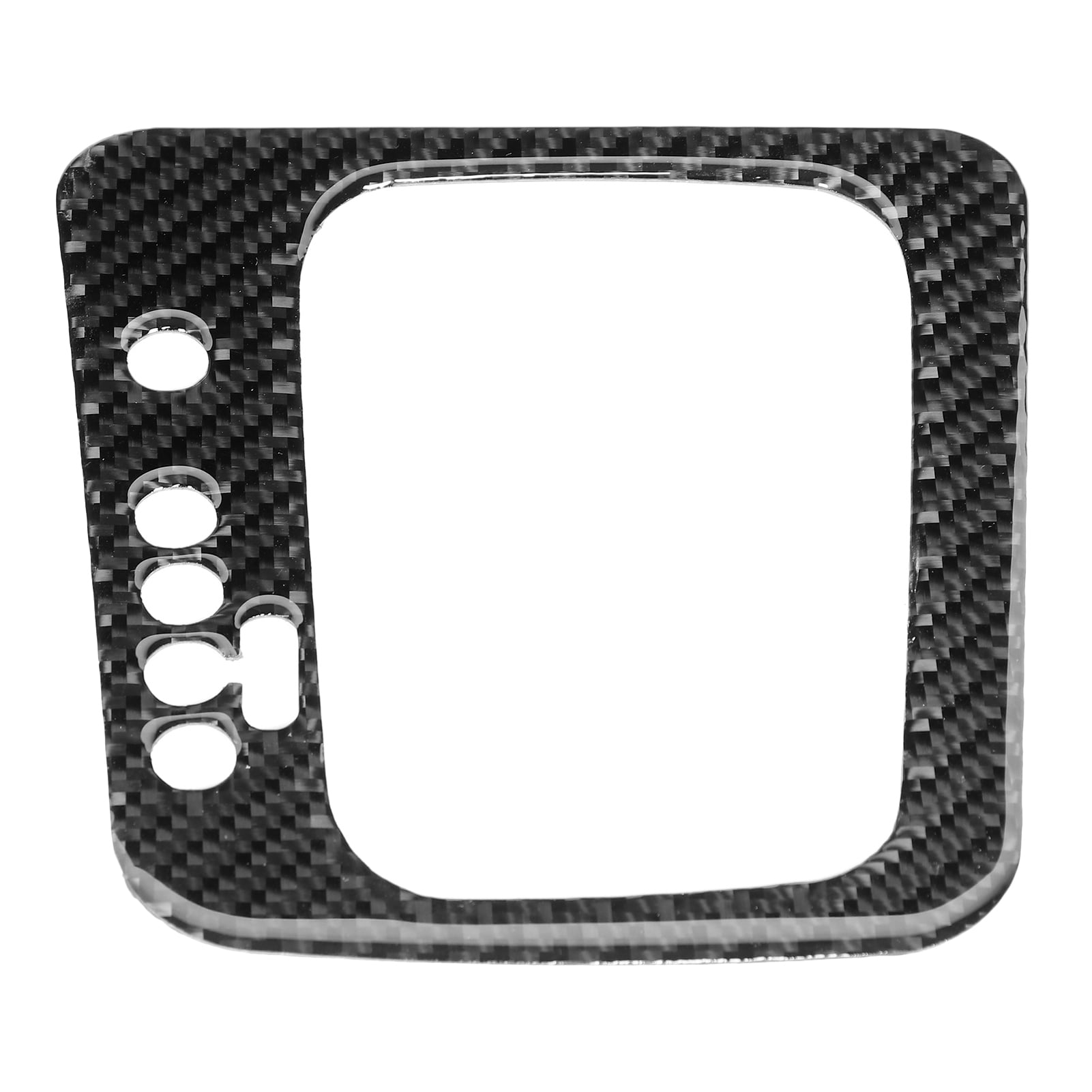 Gear Panel Frame, Soft Carbon Fiber Gear Panel Cover Trim Auto Car