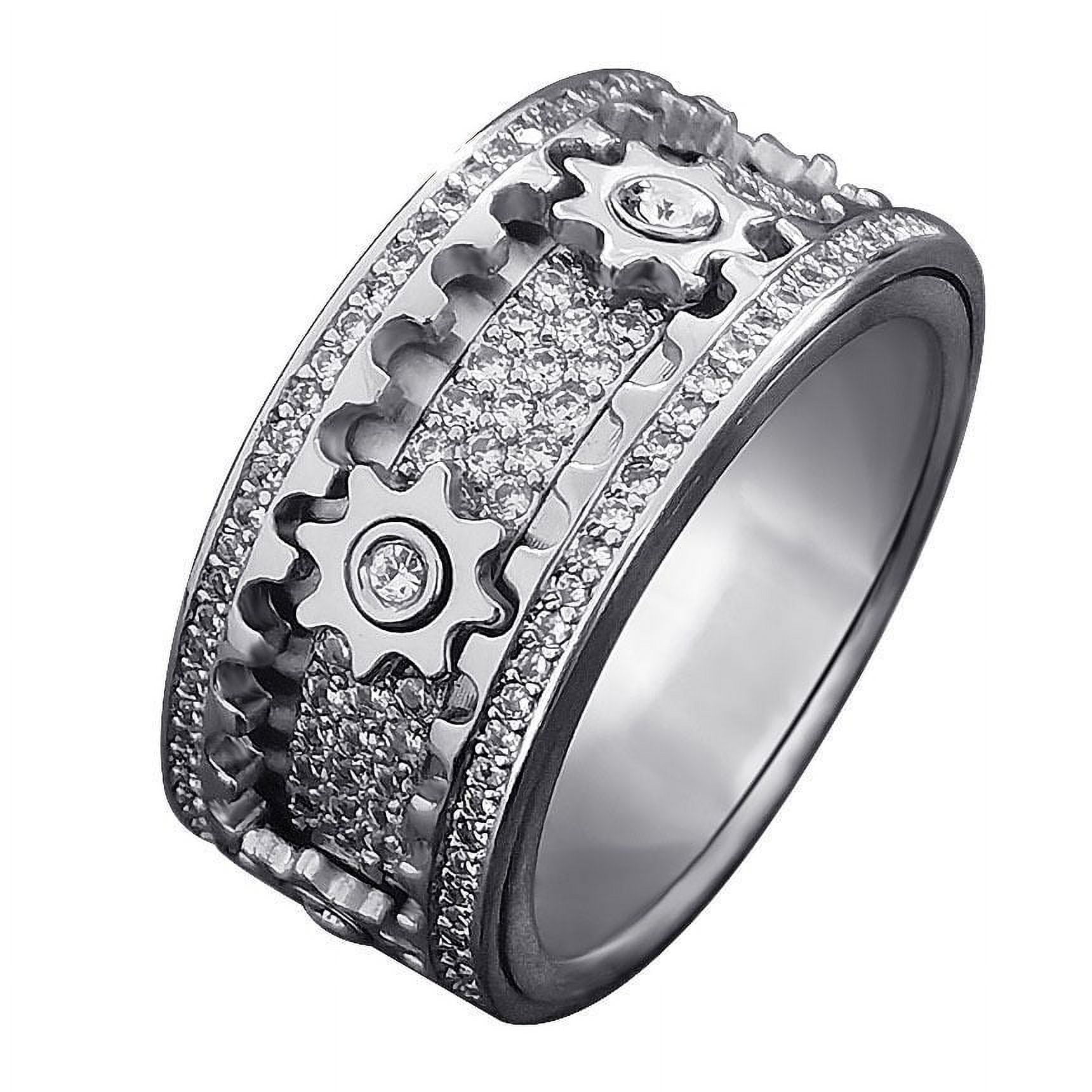 Gear Rotating Ring Men's and Women's Gear Ring Transfer Ring Couple ...
