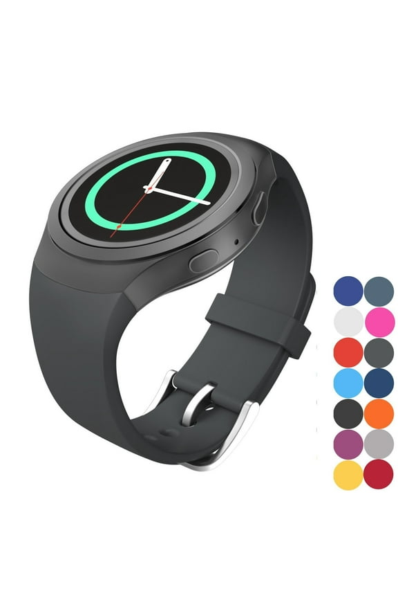 Gear S2 Watch Band, Amerteer Soft Silicone Replacement Sport Band for Samsung Gear S2 (SM-R720 / SM-R730 ONLY)