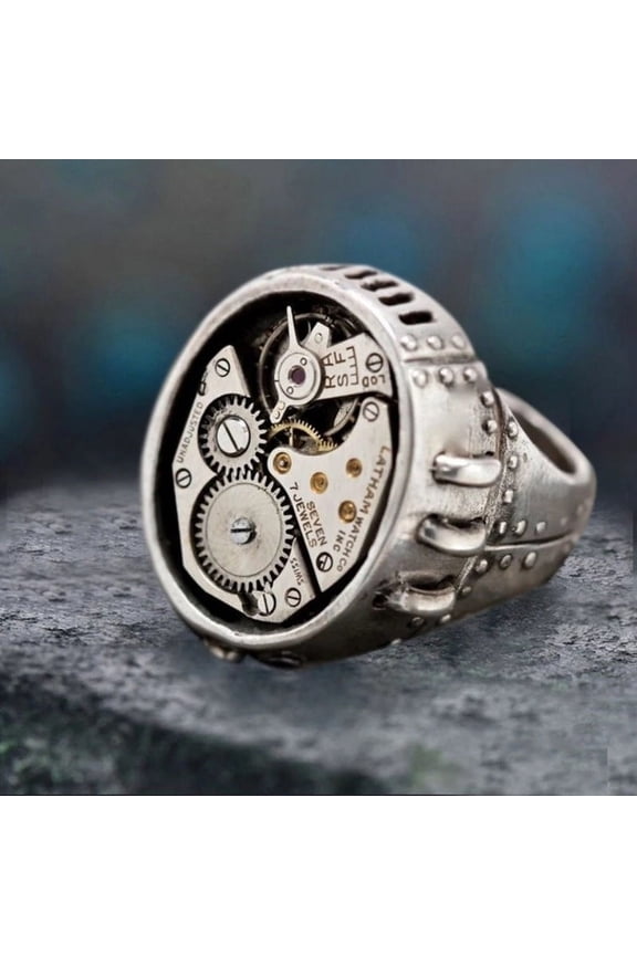 Gear Shape Movement Ring: Stainless Steel Electroplated Rings for Men and Women