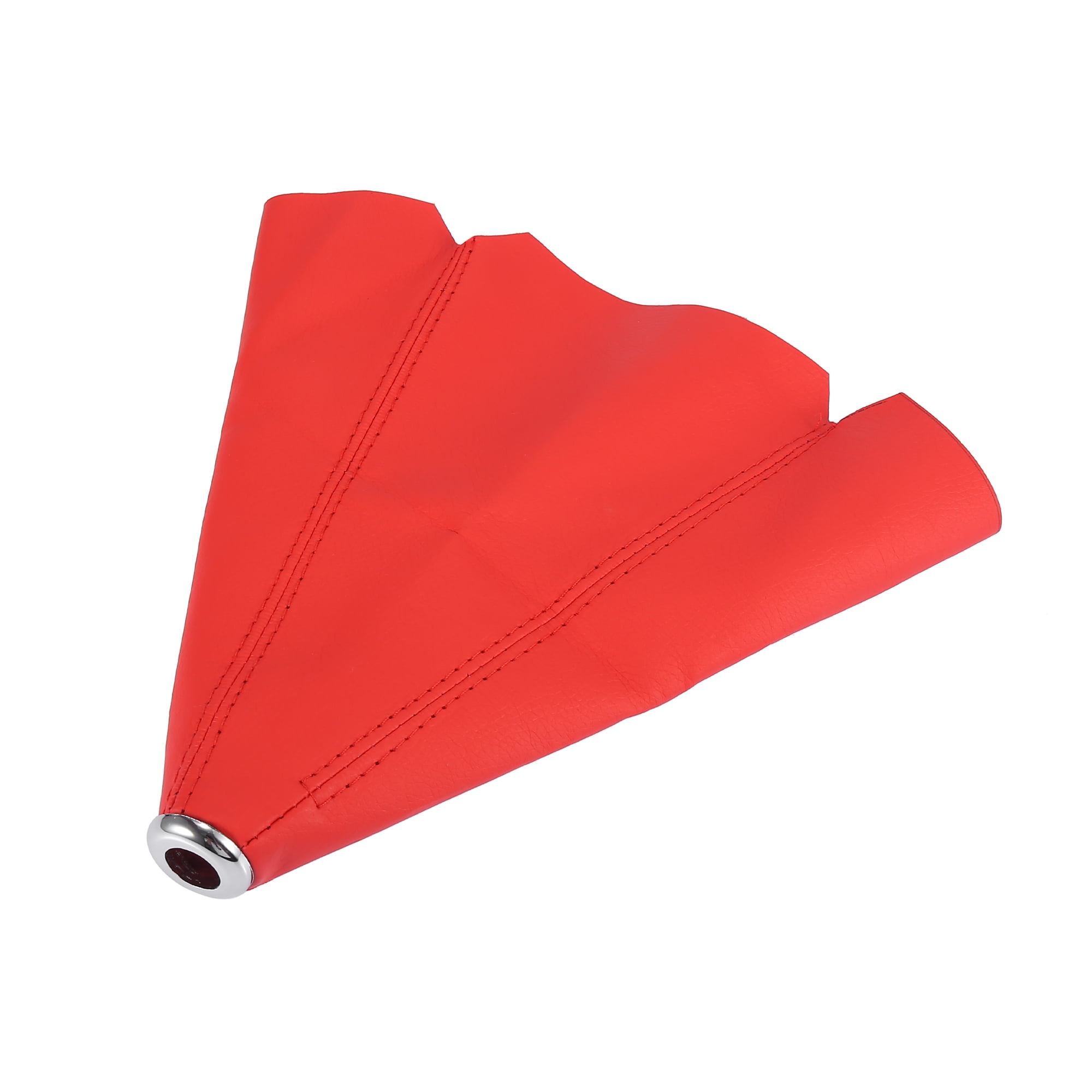 Gear Shift Boot Cover Dust Proof Universal for Car Red PU Leather